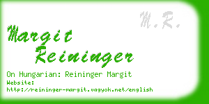 margit reininger business card